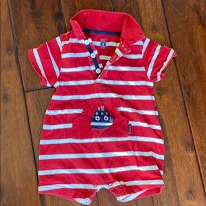 Boat short onesie